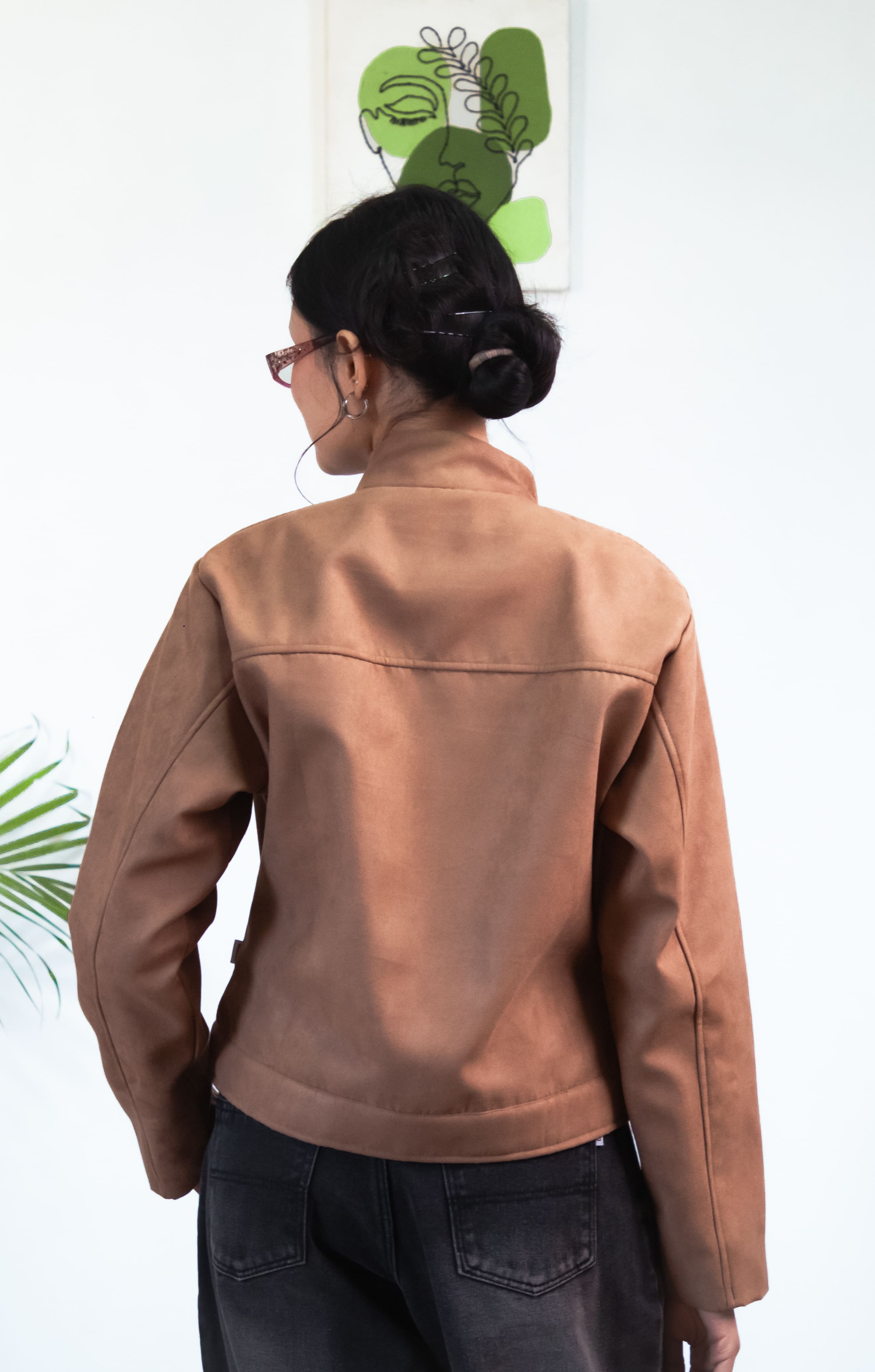 MOTO Caramel Suede Jacket